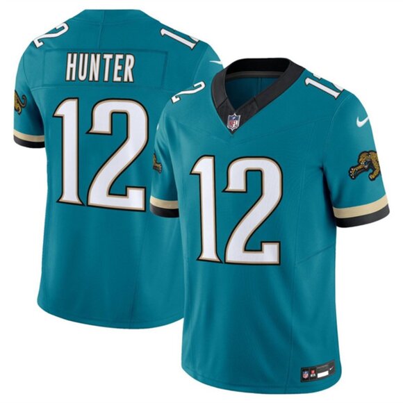Mens Youths Kids Womens Travis Hunter Teal Stitched Jersey Vapor